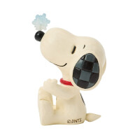 PEANUTS by Jim Shore - SNOOPY WITH SNOWFLAKE ON NOSE mini