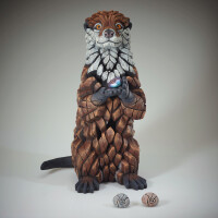 EDGE SCULPTURE - Otter mit Steinen