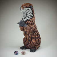 EDGE SCULPTURE - Otter mit Steinen