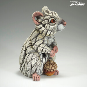 EDGE SCULPTURE - Feldmaus weiß / Maus / field mouse white