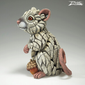 EDGE SCULPTURE - Feldmaus weiß / Maus / field mouse white