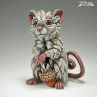 EDGE SCULPTURE - Feldmaus weiß / Maus / field mouse white