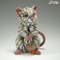 EDGE SCULPTURE - Feldmaus weiß / Maus / field mouse white