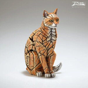 EDGE SCULPTURE Miniaturen - Katze braun / cat ginger