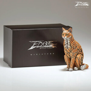 EDGE SCULPTURE Miniaturen - Katze braun / cat ginger