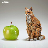 EDGE SCULPTURE Miniaturen - Katze braun / cat ginger