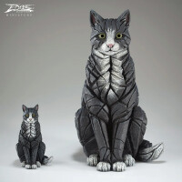 EDGE SCULPTURE Miniaturen - Katze schwarz / cat black