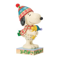 PEANUTS by Jim Shore - LARGE SNOOPY HUGGING WOODSTOCK