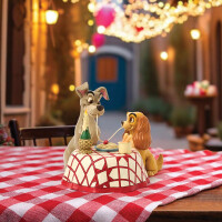 DISNEY Traditions by Jim Shore - LADY & TRAMP SPAGHETTI SCENE LED