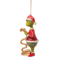 Dr. Seuss THE GRINCH by JIM SHORE Christbaumschmuck - Grinch with wishlist HO - hanging ornament