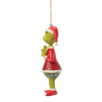 Dr. Seuss THE GRINCH by JIM SHORE Christbaumschmuck - Grinch with heart hands HO - hanging ornament