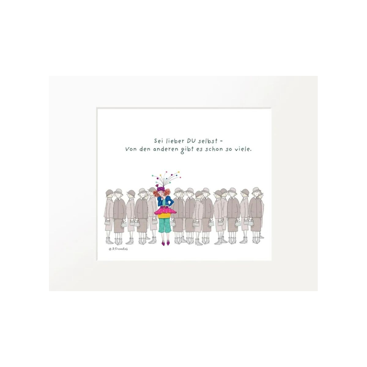 Passepartout-Bild 24 x 30cm - Barbara Fr box