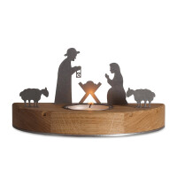 unoferrum - Weihnachtskrippe Silhouette S Eiche