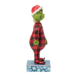 Dr. Seuss THE GRINCH by JIM SHORE - Grinch wearing Pyjamas / Grinch im Schlafanzug - Dekofigur