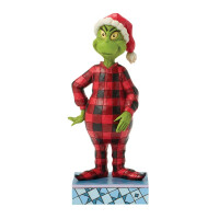 Dr. Seuss THE GRINCH by JIM SHORE - Grinch wearing Pyjamas / Grinch im Schlafanzug - Dekofigur