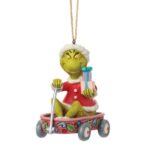Dr. Seuss THE GRINCH by JIM SHORE Christbaumschmuck - Grinch on rocking horse / Schaukelpferd HO - hanging ornament