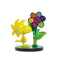 PEANUTS by Romero Britto - WOODSTOCK WITH SUNFLOWER