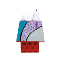 PEANUTS by Romero Britto - SNOOPY ON THE DOG HOUSE