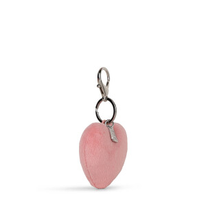 Bon Ton Toys - Schlüsselanhänger / Handtasachencharm - The Smileys - ECO Fuzzy / Plüsch "pink heart" - 2,5cm