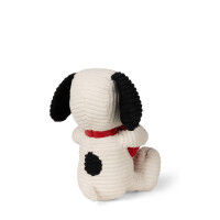 Bon Ton Toys - Plüschtier / Stofftier - The Peanuts - Snoopy ECO CORDUROY cream with heart / Cord mit Herz - 19cm