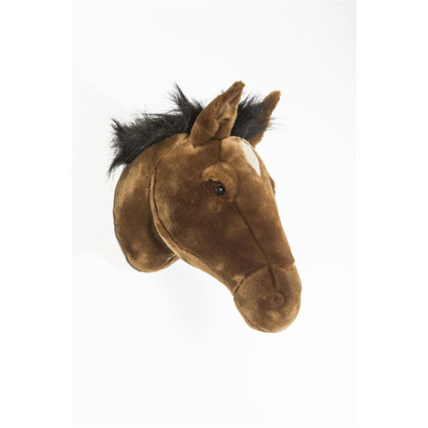 WILD & SOFT - Tierkopf Pferd Scarlett (dunkelbraun)