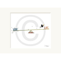 Passepartout-Bild 24 x 30cm - Michael Ferner - Work Life Balance 1