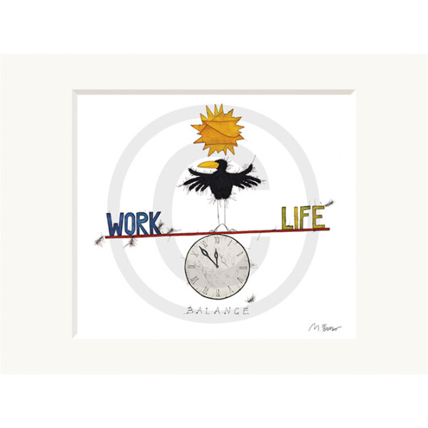 Passepartout-Bild 24 x 30cm - Michael Ferner - Work Life...