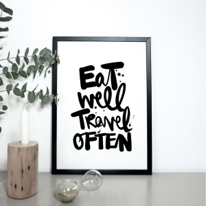 FORMART - Eat well, travel often - Kunstdruck