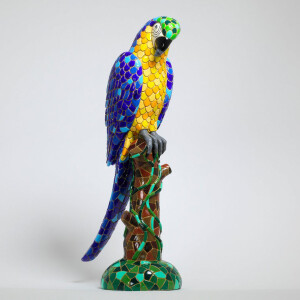 BARCINO DESIGNS - Papagei / Ara blau XL 40cm